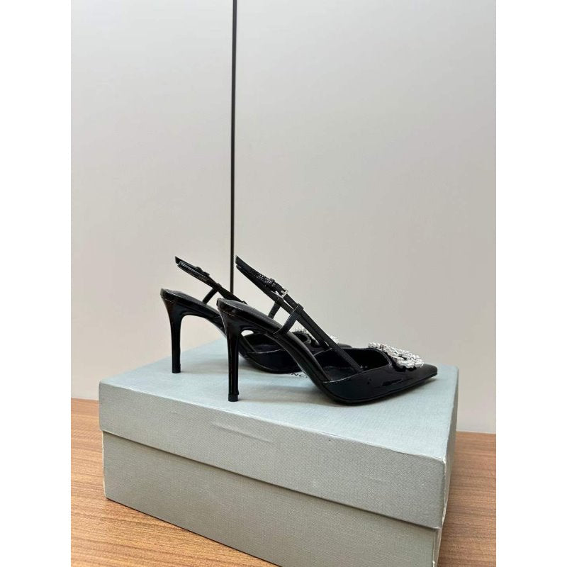 Balenciaga Diamond Buckle Heeled Sandals SH010004