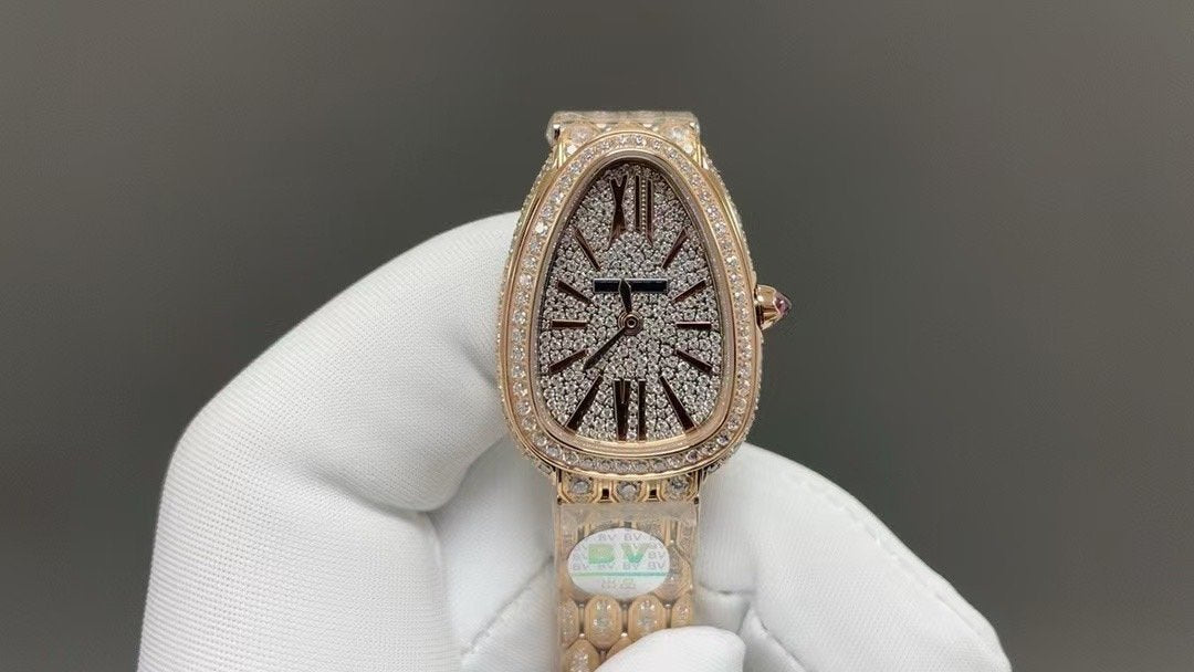 Bvlgari Snake Shadow White Shell Wrist Watch WTJN25022