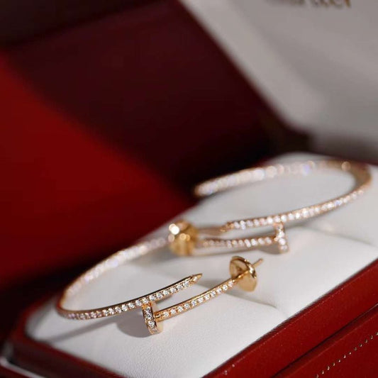 Cartier Juste un Clou Nail Diamond Earrings JWLH0151