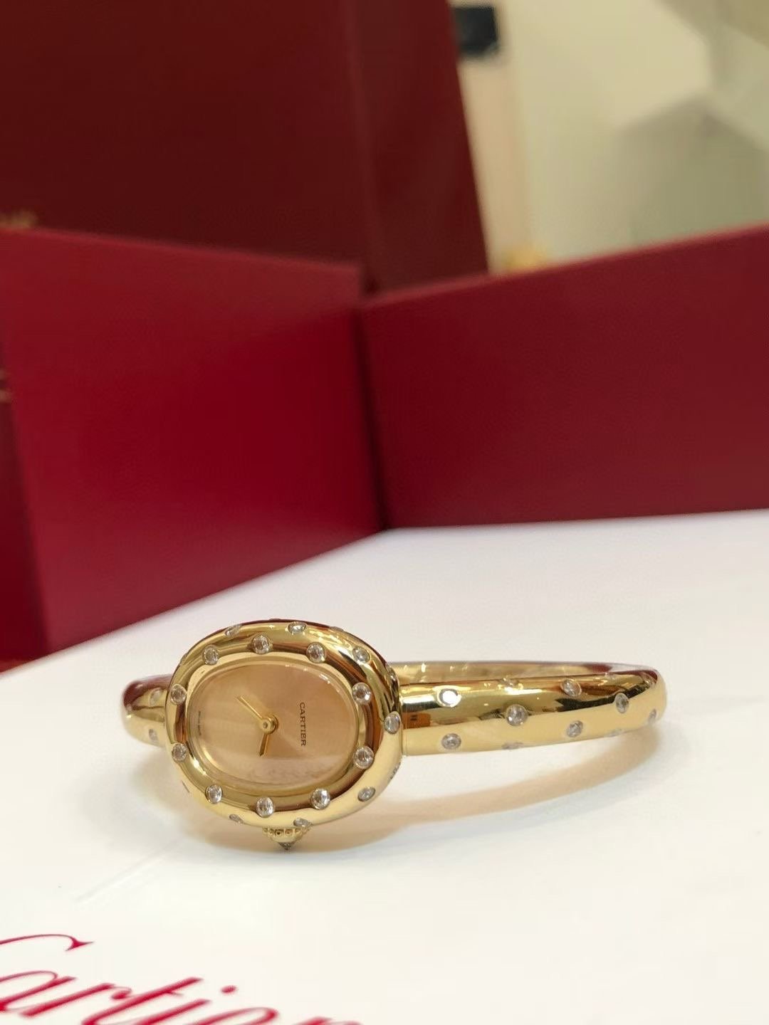 Cartier Moissanite Diamonds Wrist Watch WTJN25100