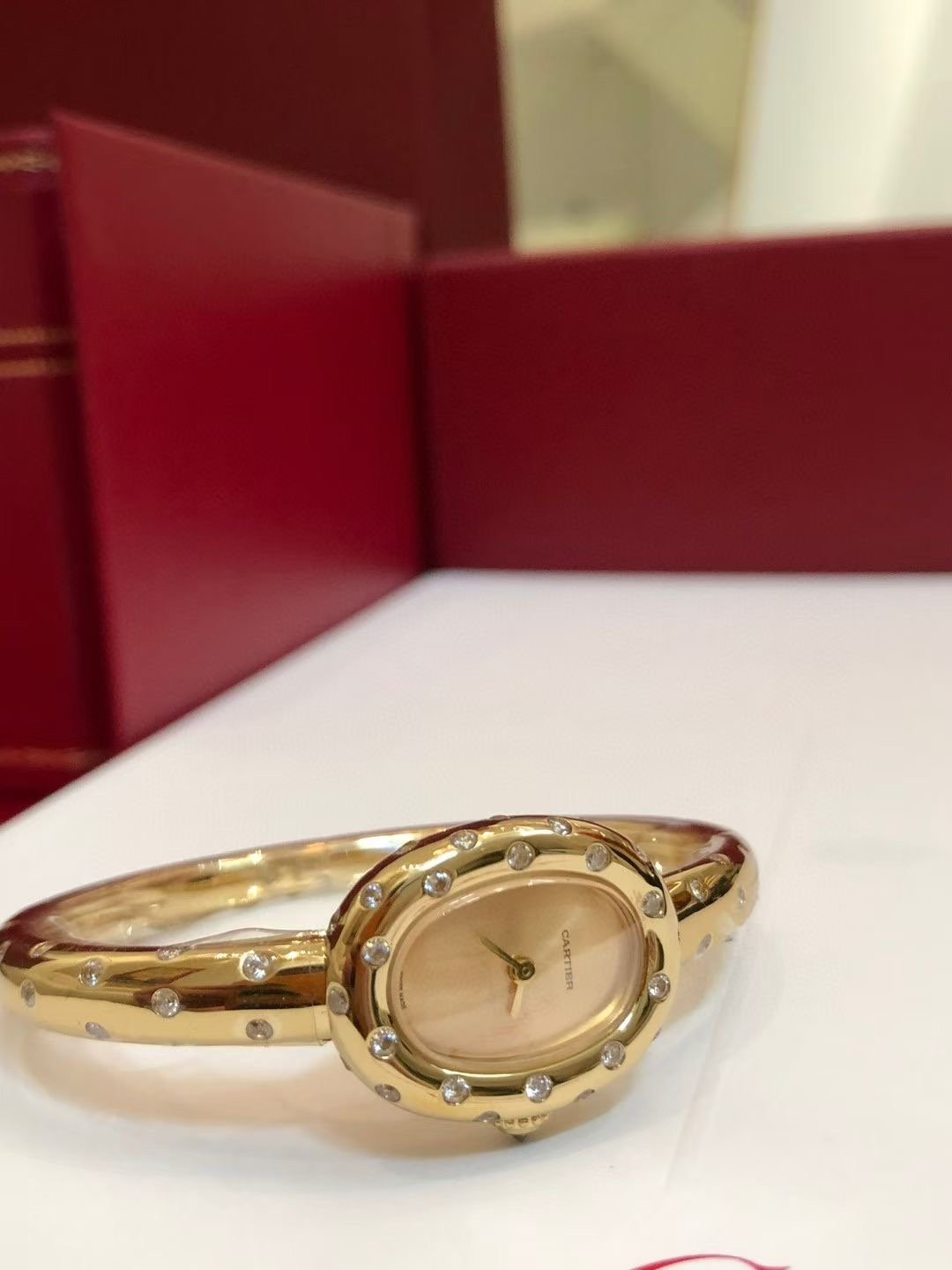 Cartier Moissanite Diamonds Wrist Watch WTJN25100
