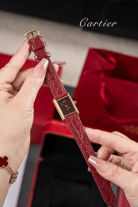 Cartier Retro Tank Wrist Watch WTJN25080