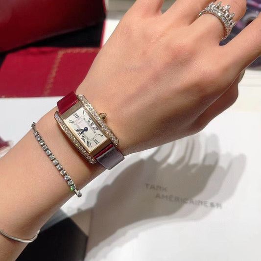 Cartier Tank Americaine De Wrist Watch WTJN25115