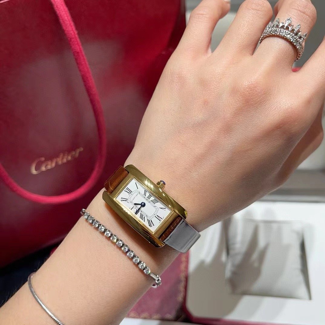 Cartier Tank Americaine De Wrist Watch WTJN25118