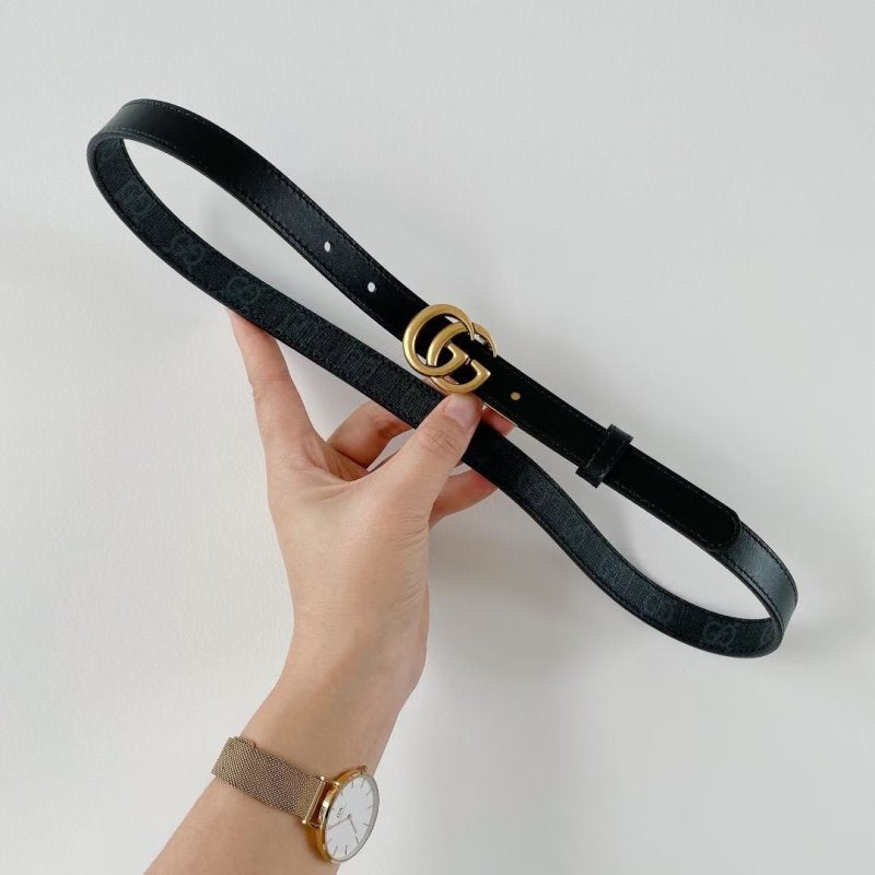 Gucci Black Leather Belt WLB01174