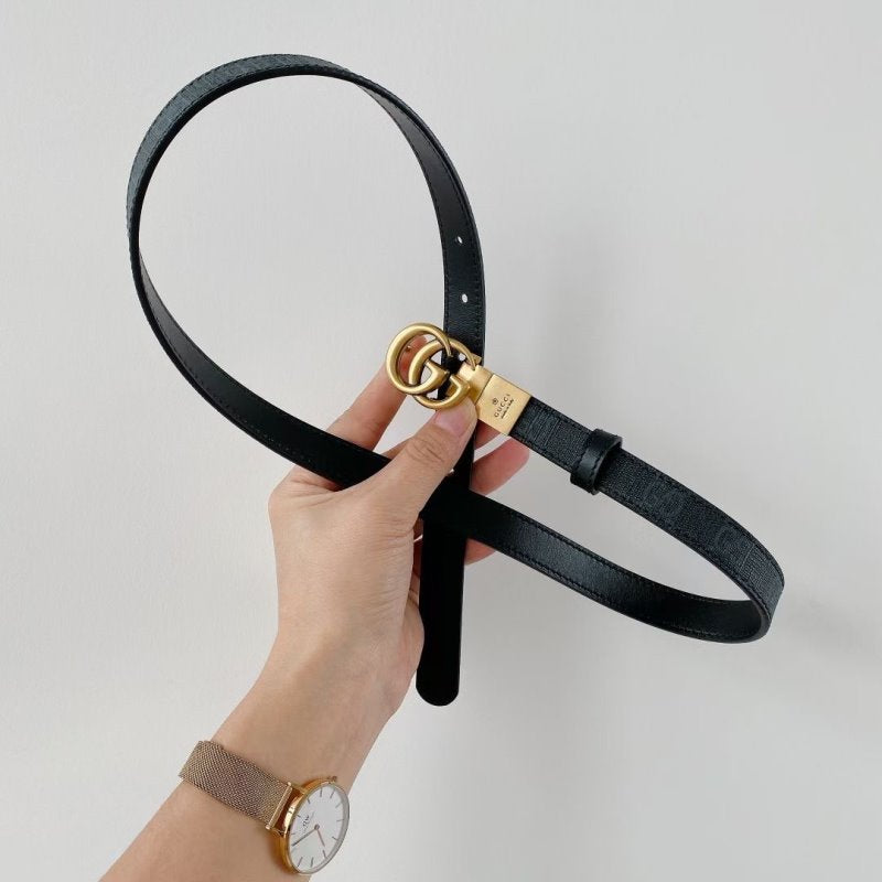 Gucci Black Leather Belt WLB01174