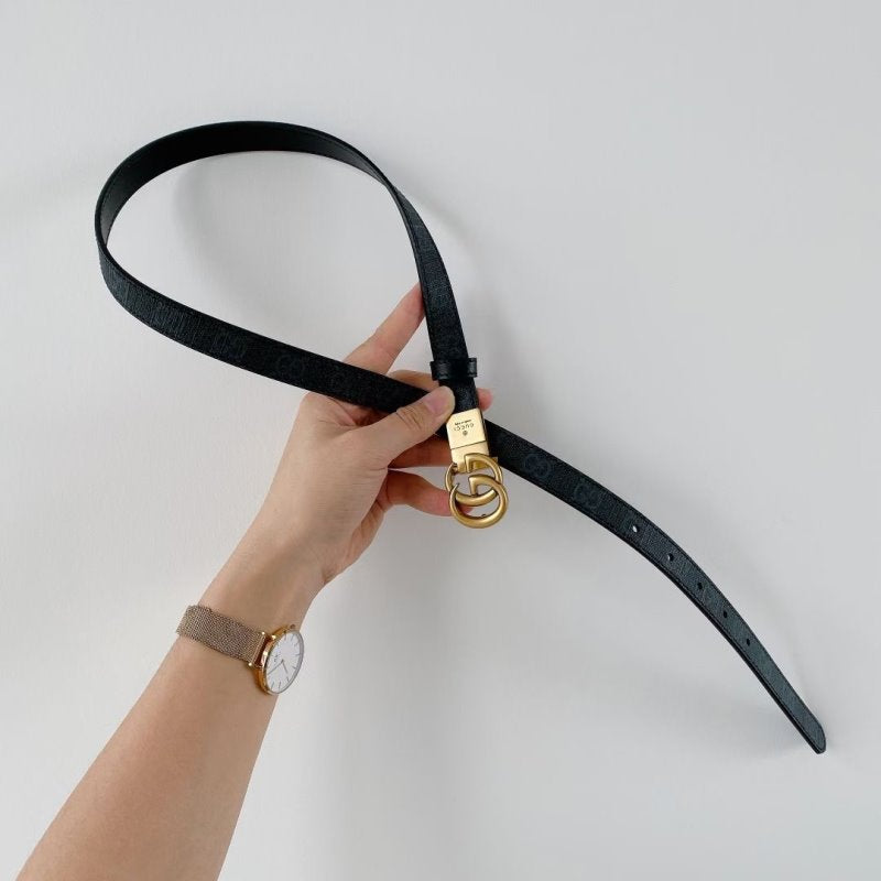 Gucci Black Leather Belt WLB01174