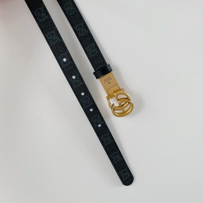 Gucci Black Leather Belt WLB01174