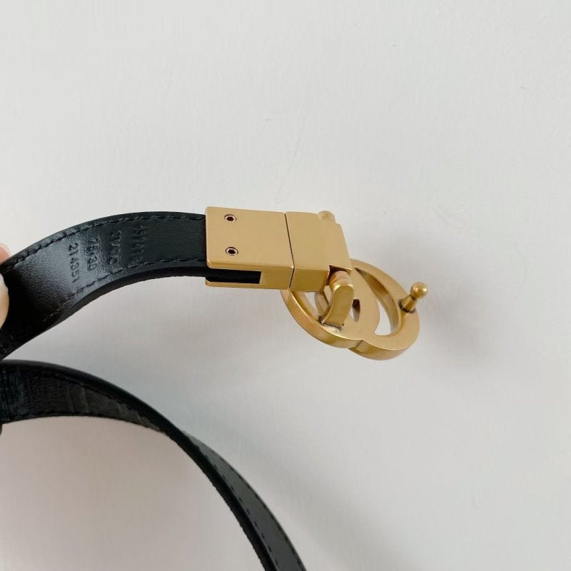 Gucci Black Leather Belt WLB01174