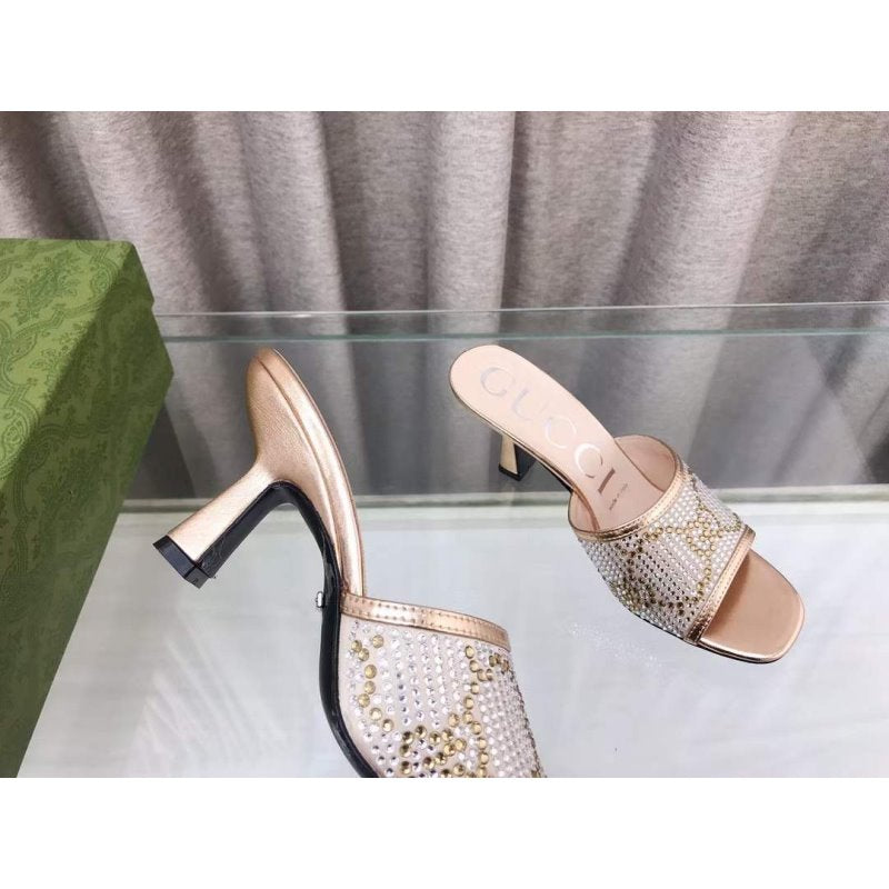 Gucci Double G Heeled Slippers SH010202