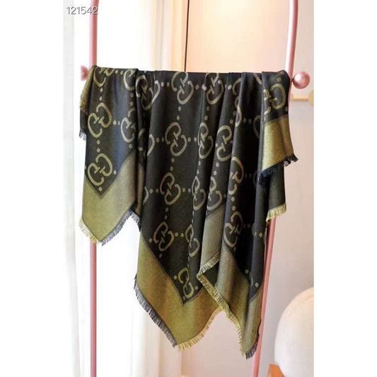 Gucci Muberry Silk and Wool Scarf SS001057