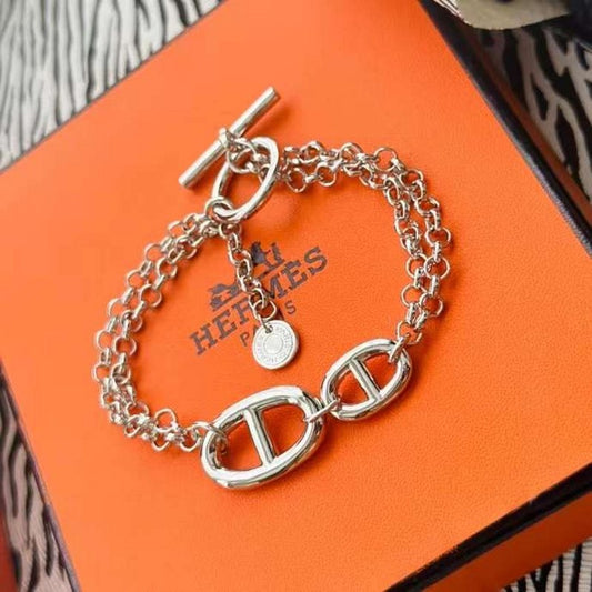 Hermes Farandole Pig Nose Bracelet JWLH0019
