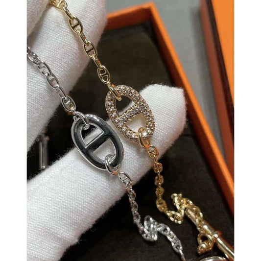 Hermes Farandole Pig Nose Bracelet JWLH0047