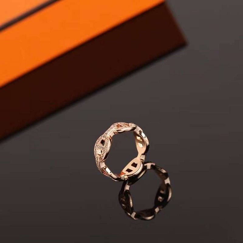 Hermes Farandole Pig Nose Classic Ring JWLH0039
