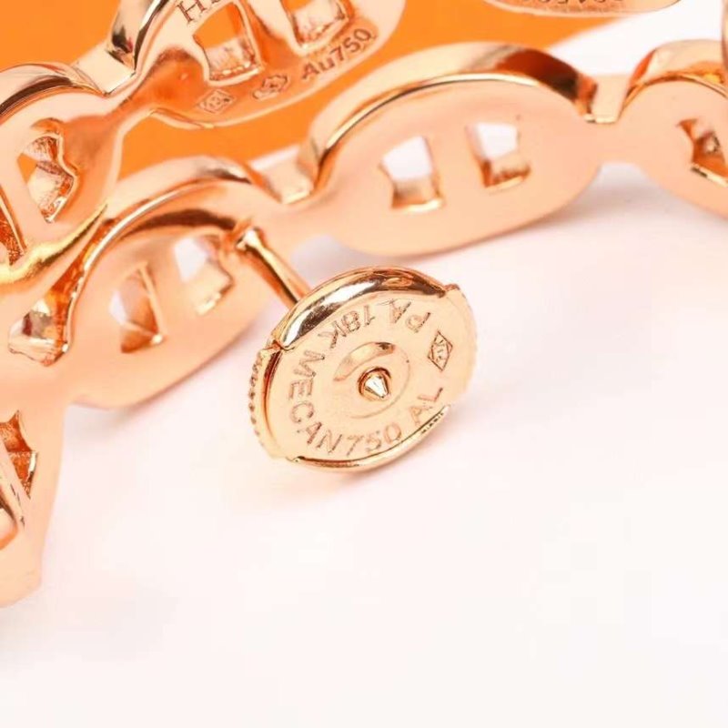 Hermes Farandole Pig Nose Diamond Earrings JWLH0012