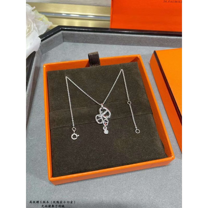 Hermes Farandole Pig Nose Long Necklace JWLH0029