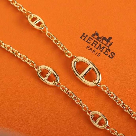 Hermes Farandole Pig Nose Long Necklace JWLH0034