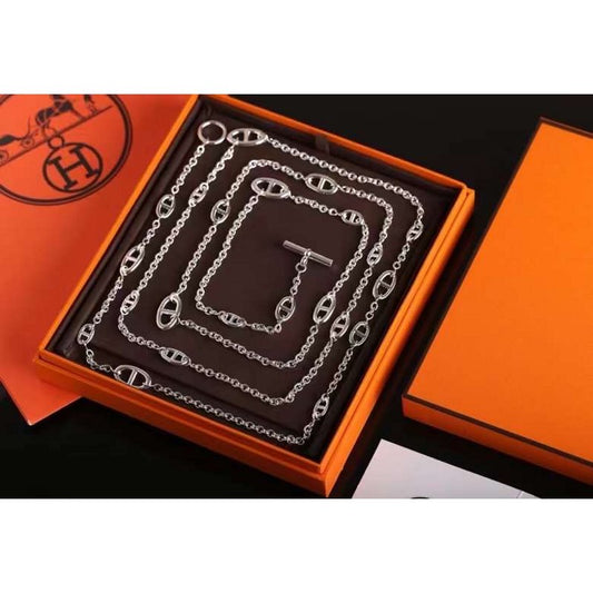 Hermes Farandole Pig Nose Long Necklace JWLH0040
