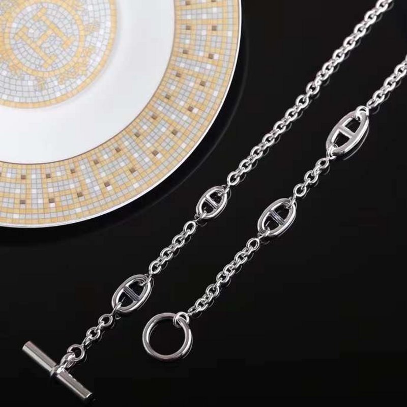 Hermes Farandole Pig Nose Long Necklace JWLH0040