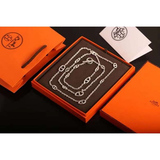 Hermes Farandole Pig Nose Long Necklace JWLH0041