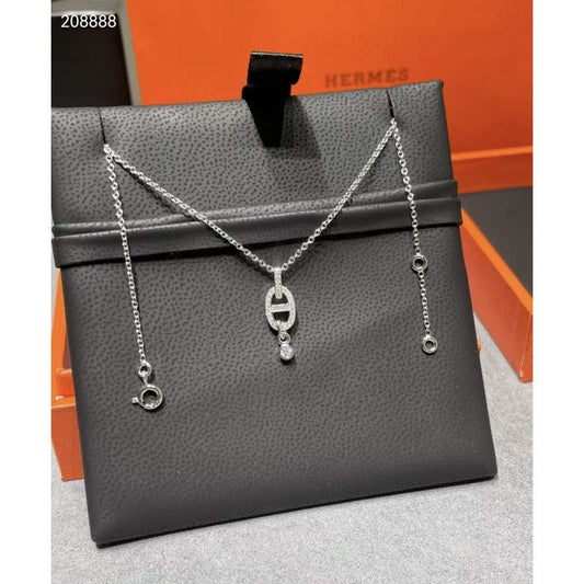 Hermes Farandole Pig Nose Necklace JWLH0023