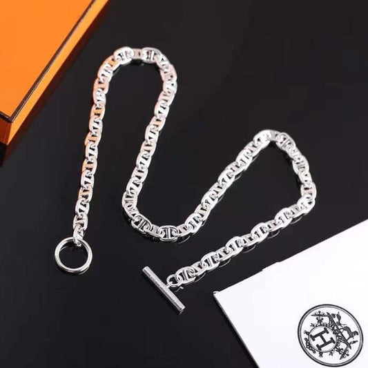 Hermes Farandole Pig Nose Necklace JWLH0031