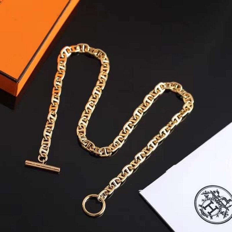 Hermes Farandole Pig Nose Necklace JWLH0031