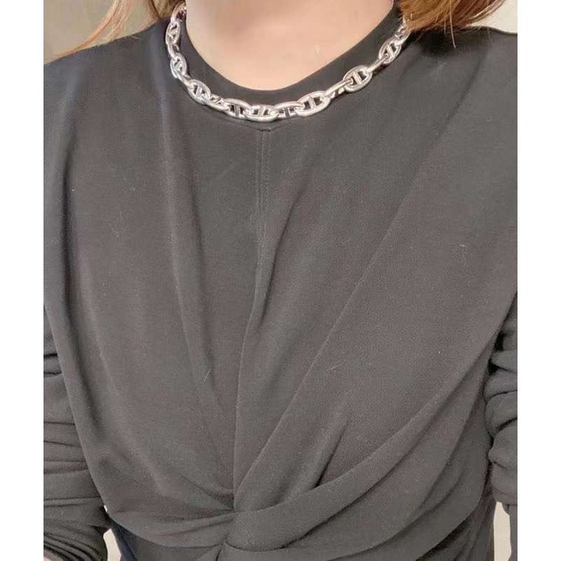 Hermes Farandole Pig Nose Necklace JWLH0031