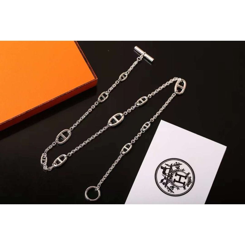 Hermes Farandole Pig Nose Necklace JWLH0035