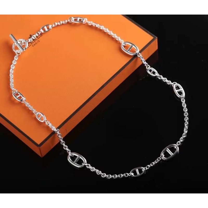 Hermes Farandole Pig Nose Necklace JWLH0035
