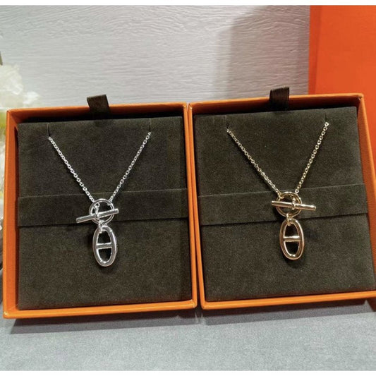 Hermes Farandole Pig Nose Necklace JWLH0043