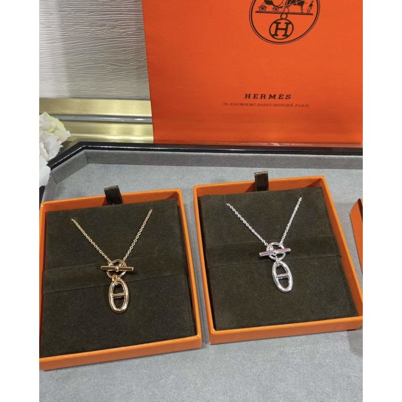 Hermes Farandole Pig Nose Necklace JWLH0043