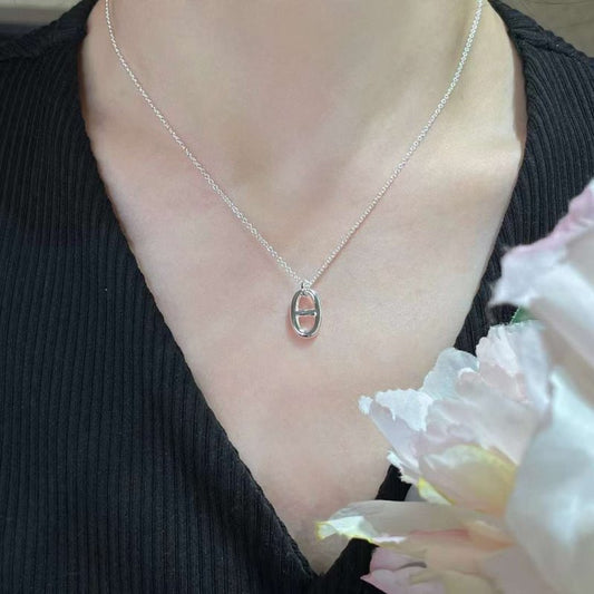 Hermes Farandole Pig Nose Necklace JWLH0051