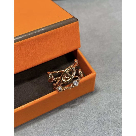Hermes Farandole Pig Nose Ring JWLH0048