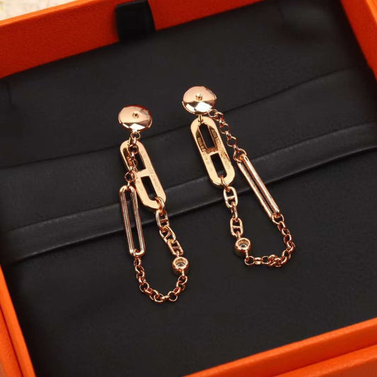Hermes Pig nose Diamond Earrings JWLH0121