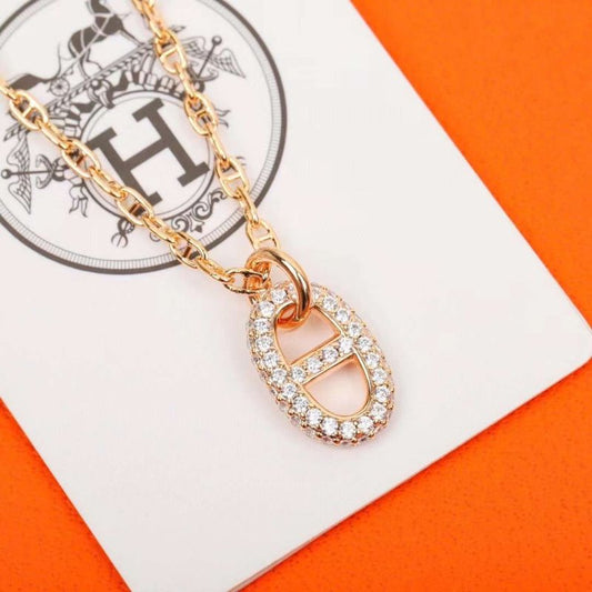 Hermes Pig nose Diamond Necklace JWLH0105