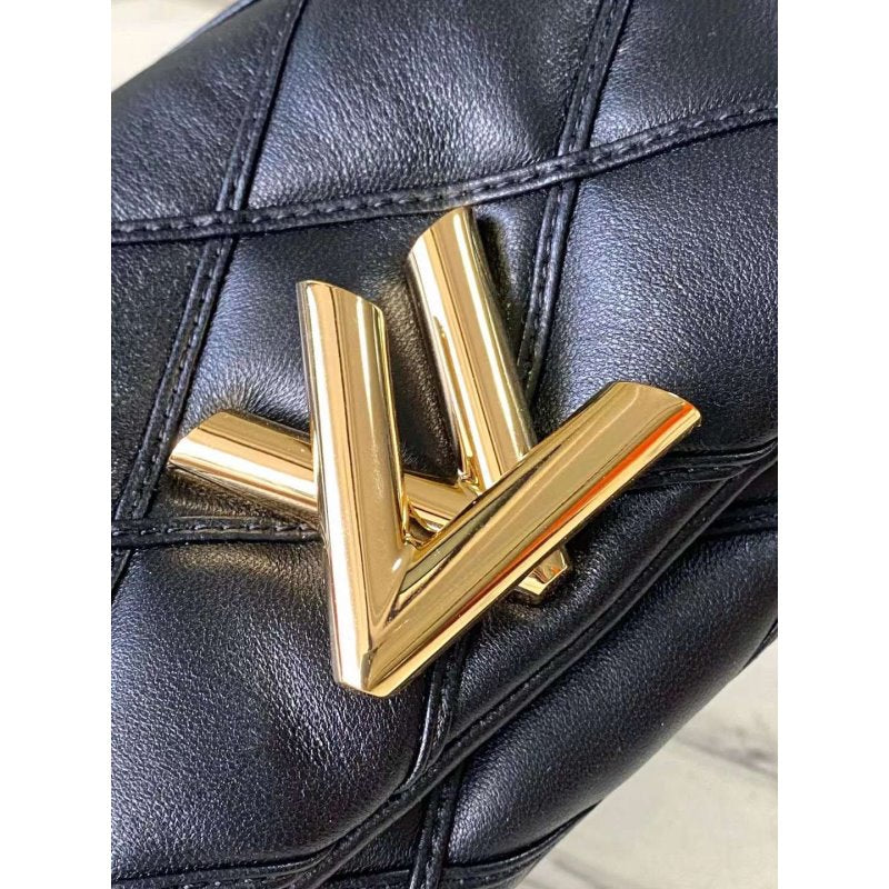 Louis Vuitton MM Malletage Leather Hand Bag BG00010