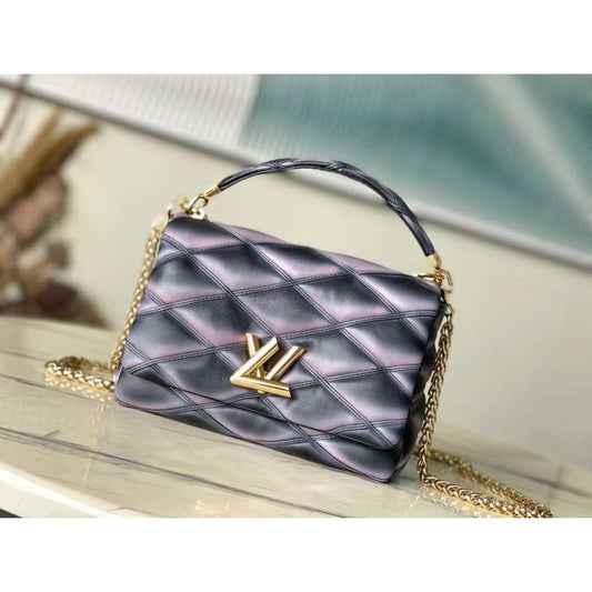 Louis Vuitton MM Malletage Leather Hand Bag BG00005