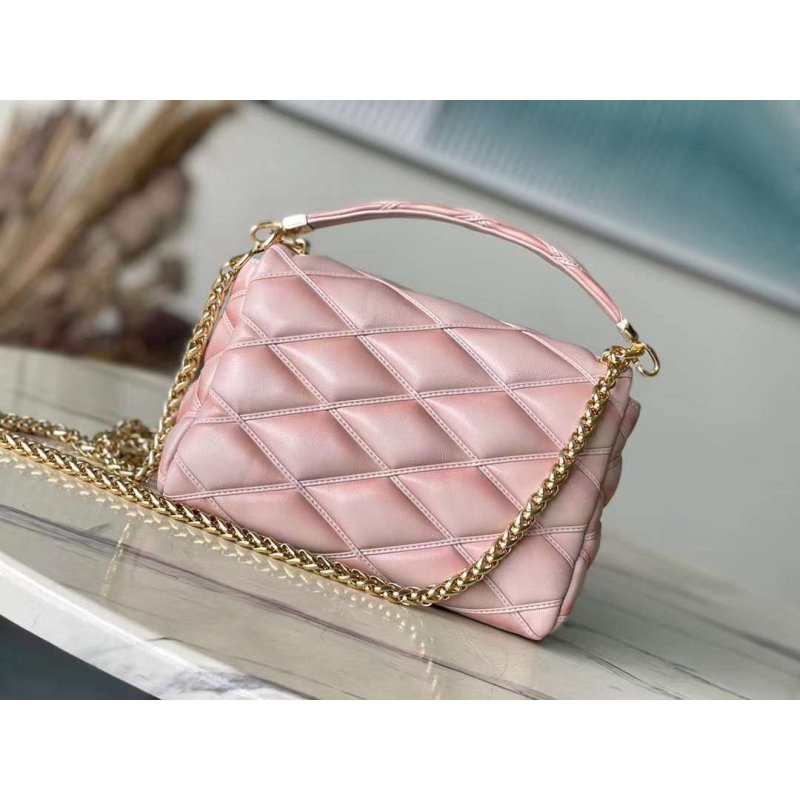 Louis Vuitton MM Malletage Leather Hand Bag BG00004