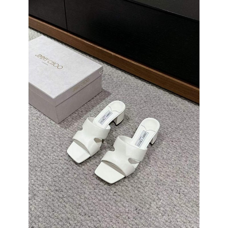 Jimmy Choo Square Head Slippers SH011116