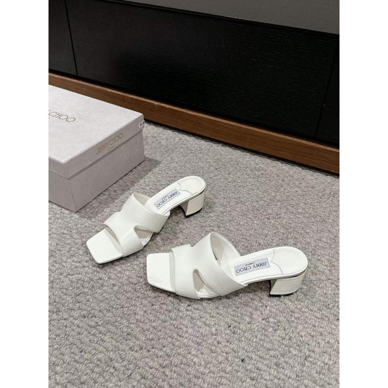 Jimmy Choo Square Head Slippers SH011116
