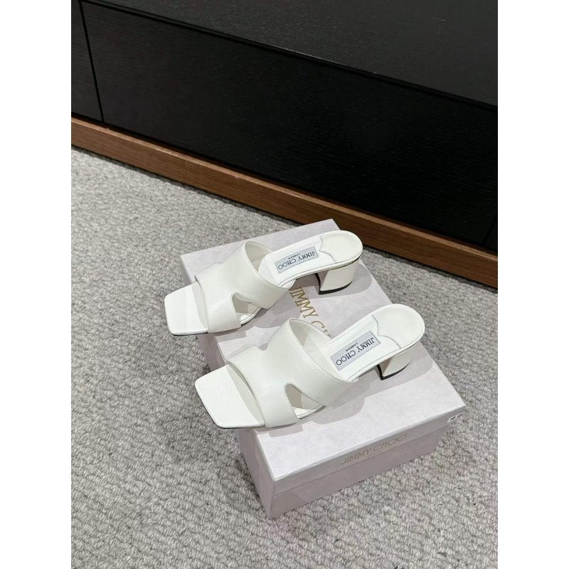 Jimmy Choo Square Head Slippers SH011116