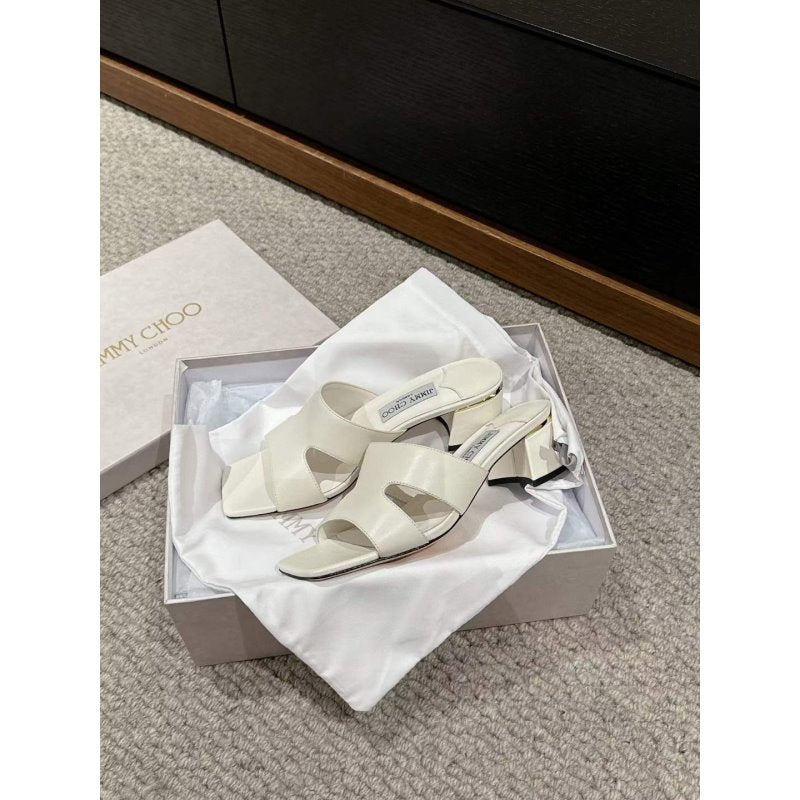 Jimmy Choo Square Head Slippers SH011116