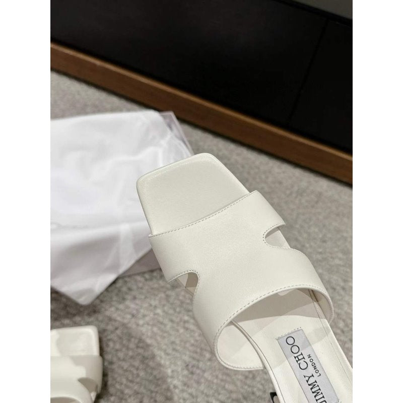 Jimmy Choo Square Head Slippers SH011116