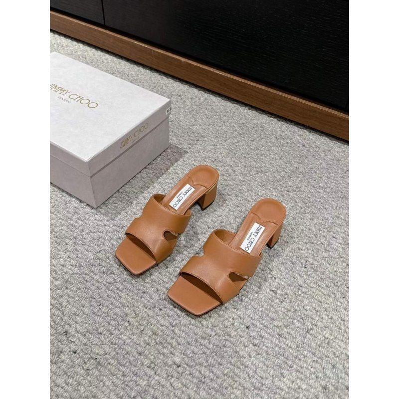 Jimmy Choo Square Head Slippers SH011117