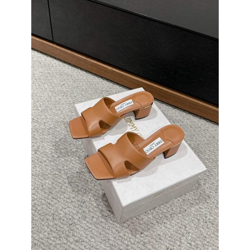 Jimmy Choo Square Head Slippers SH011117