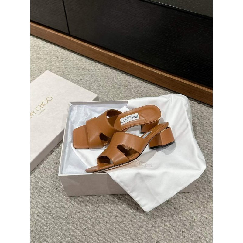 Jimmy Choo Square Head Slippers SH011117