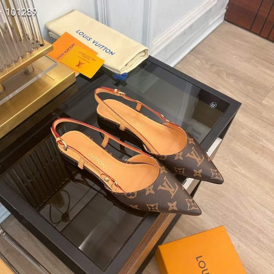Louis Viutton Pointed Flat Sandals SH010444