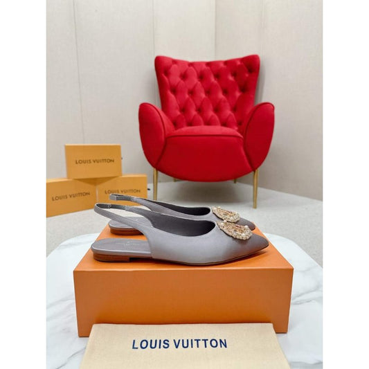 Louis Viutton Pointed Round Buckle Sandals SH010396