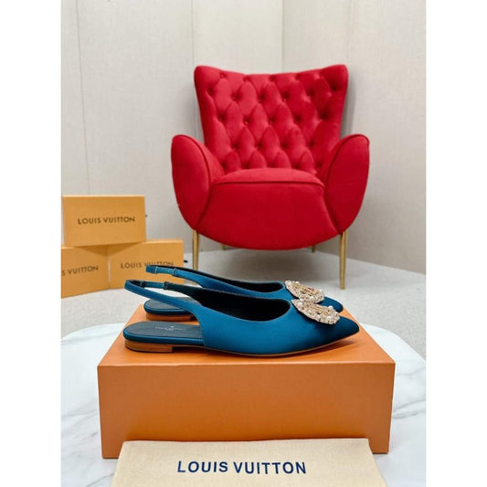 Louis Viutton Pointed Round Buckle Sandals SH010398